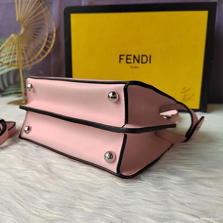 Cheap Bag Peekaboo Petite Pink ISeeU In Nappa Fendi Leather 0717